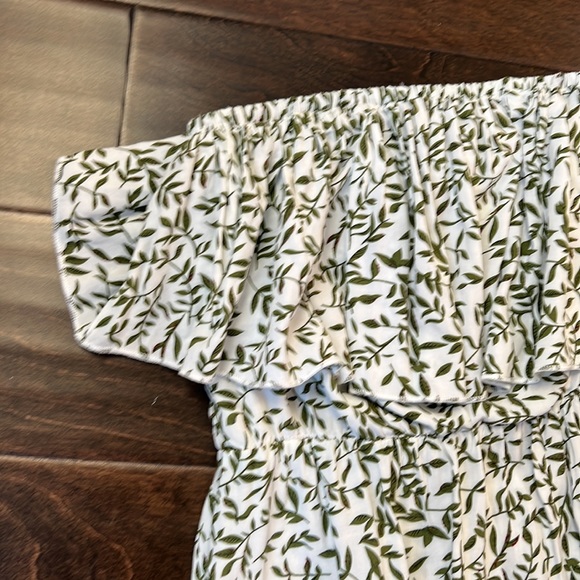 Strapless Ruffle Trim Maxi Dress - Picture 4 of 5